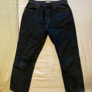 Agolde Riley high rise straight crop